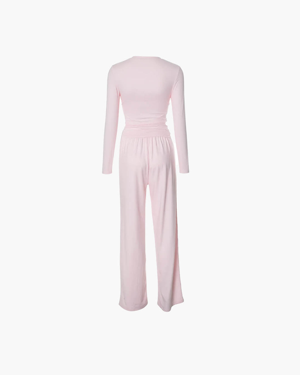 Meryll Long Sleeve Top and Wide Leg Trousers Set - Women's Coordinated Two-Piece Outfit - Image 3