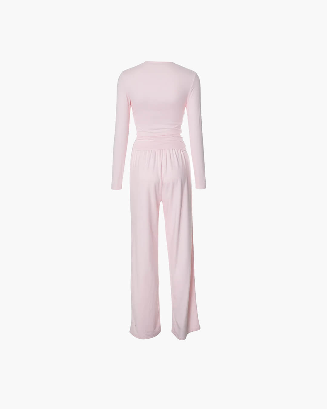 Meryll Long Sleeve Top and Wide Leg Trousers Set - Women's Coordinated Two-Piece Outfit - Image 3