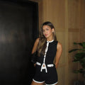 Rosie Knitted Shorts Set - Women's Coordinated Two-Piece Outfit