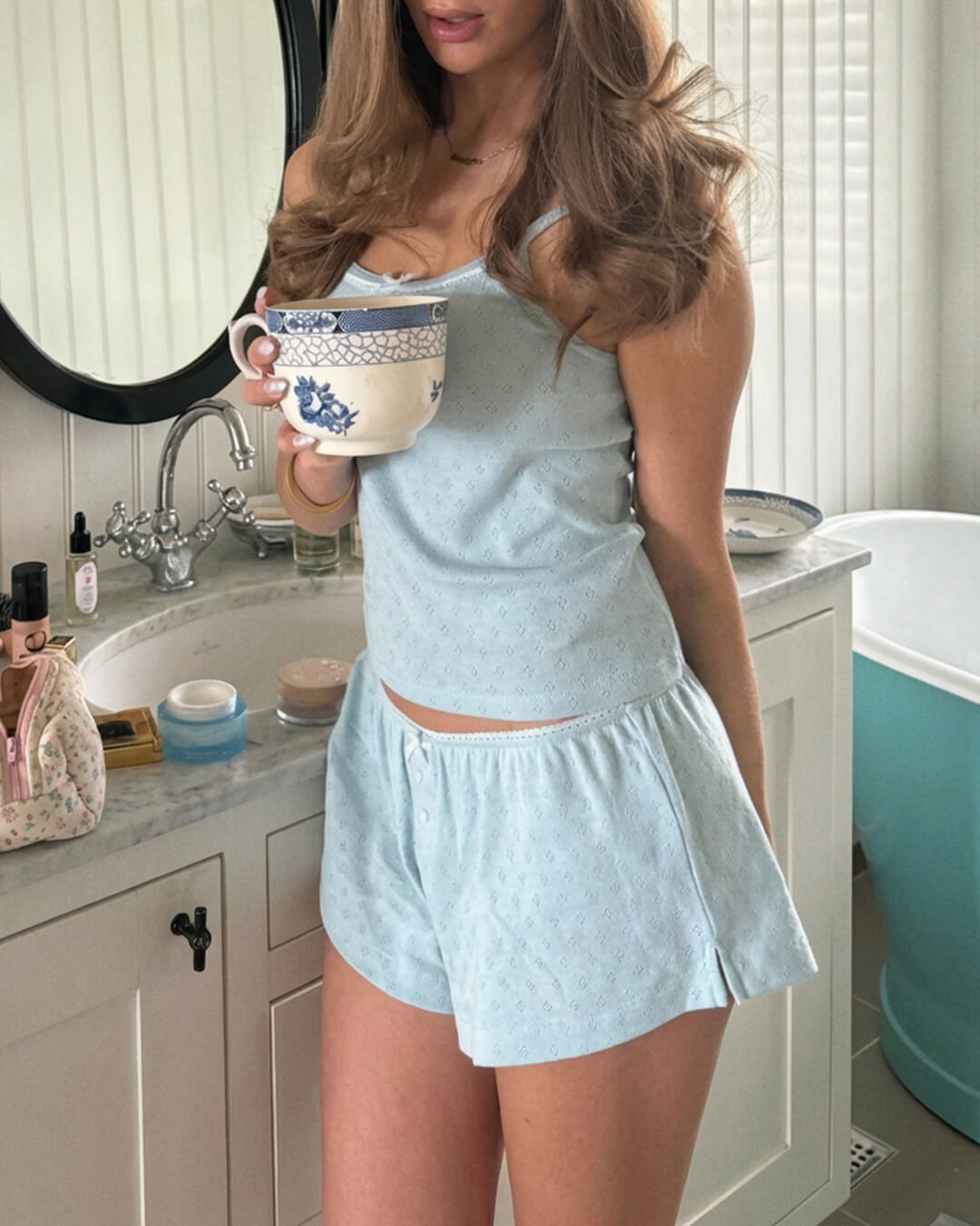 Gladys Sleeveless Top Pyjama Set - Women's Coordinated Two-Piece Outfit - Image 4