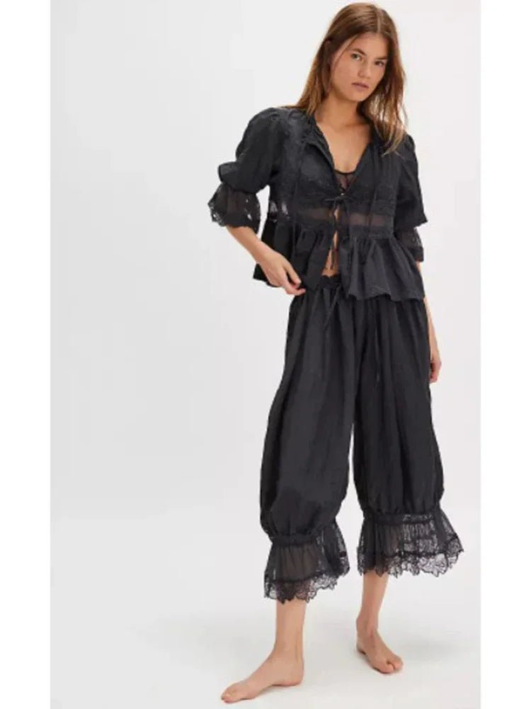 Sophia Lace Lantern Suit - Women's Coordinated Two-Piece Outfit - Image 8