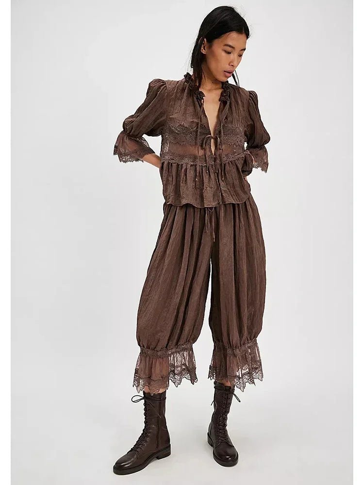 Sophia Lace Lantern Suit - Women's Coordinated Two-Piece Outfit - Image 9