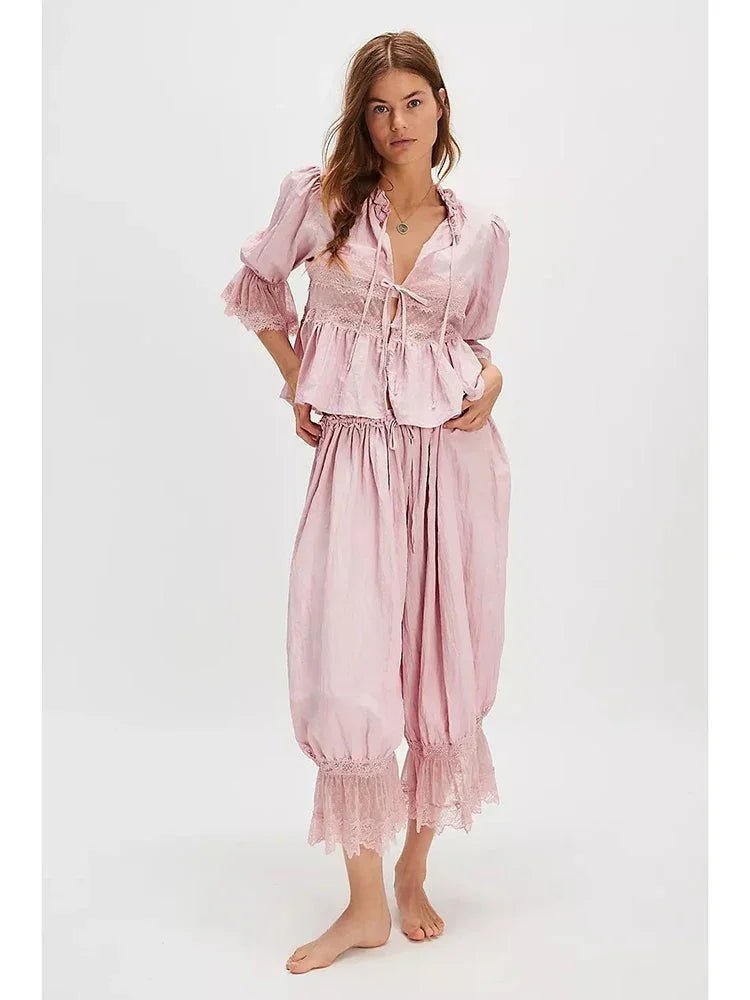 Sophia Lace Lantern Suit - Women's Coordinated Two-Piece Outfit - Image 7
