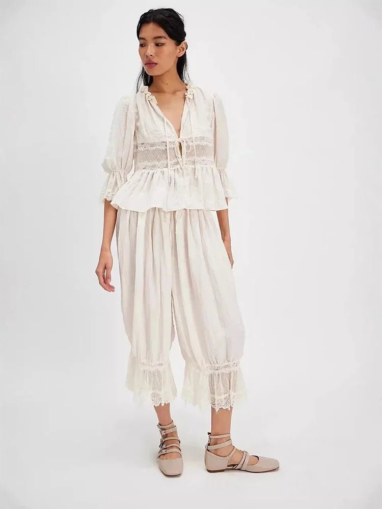 Sophia Lace Lantern Suit - Women's Coordinated Two-Piece Outfit - Image 6