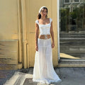 Sophia Lace Off-Shoulder Two-Piece Set - Women's Coordinated Two-Piece Outfit