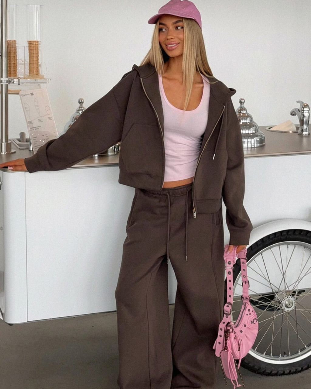 Ethel Two-Piece Zipper Tracksuit Set - Women's Coordinated Two-Piece Outfit - Image 6