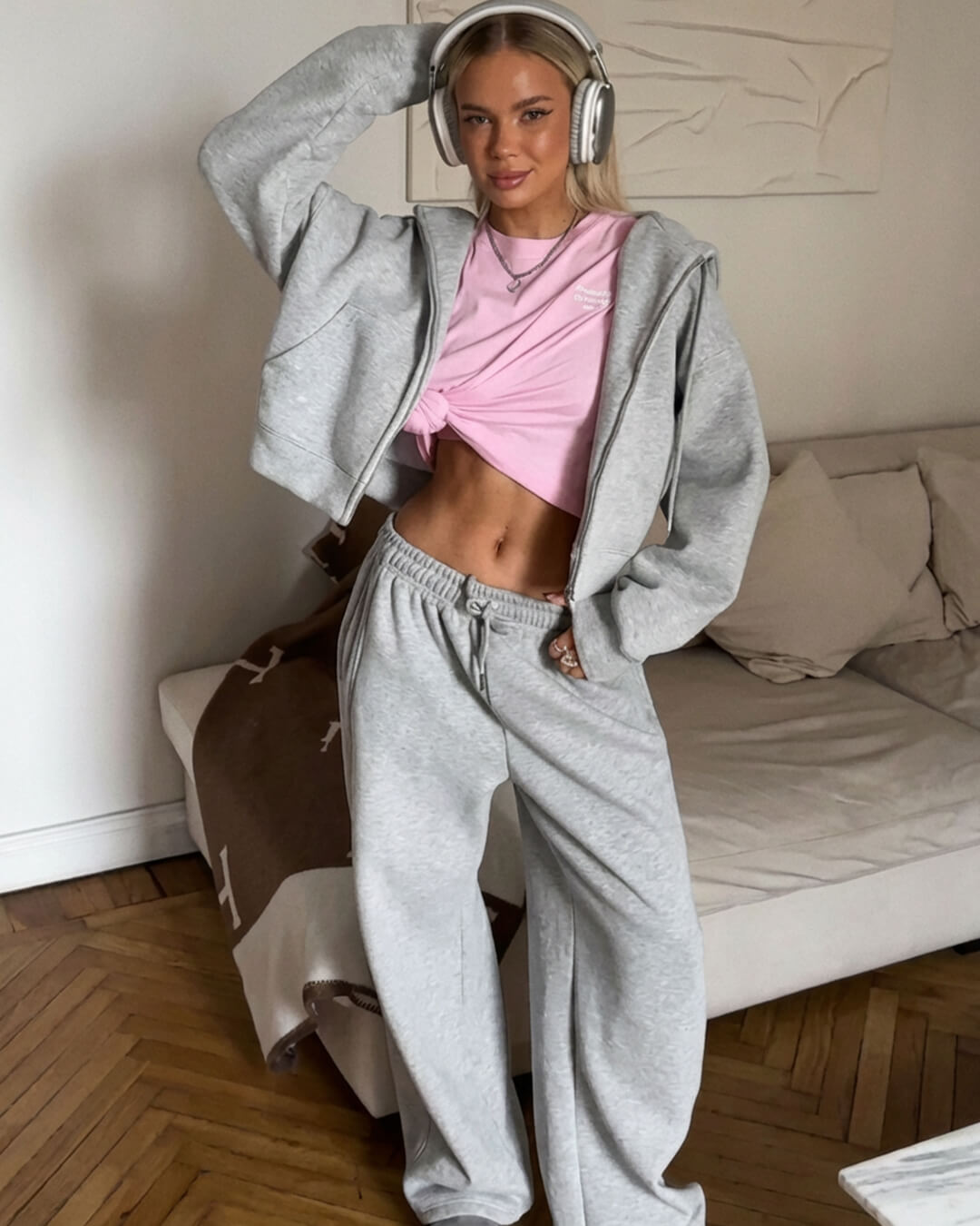 Ethel Two-Piece Zipper Tracksuit Set - Women's Coordinated Two-Piece Outfit - Image 3