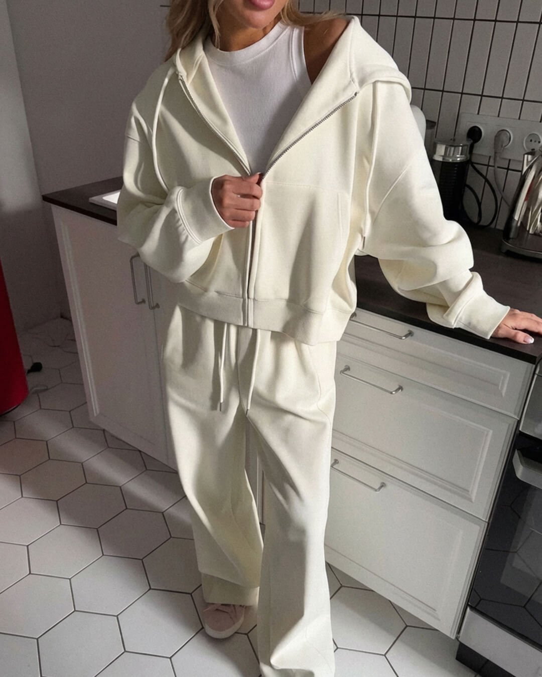 Ethel Two-Piece Zipper Tracksuit Set - Women's Coordinated Two-Piece Outfit - Image 2