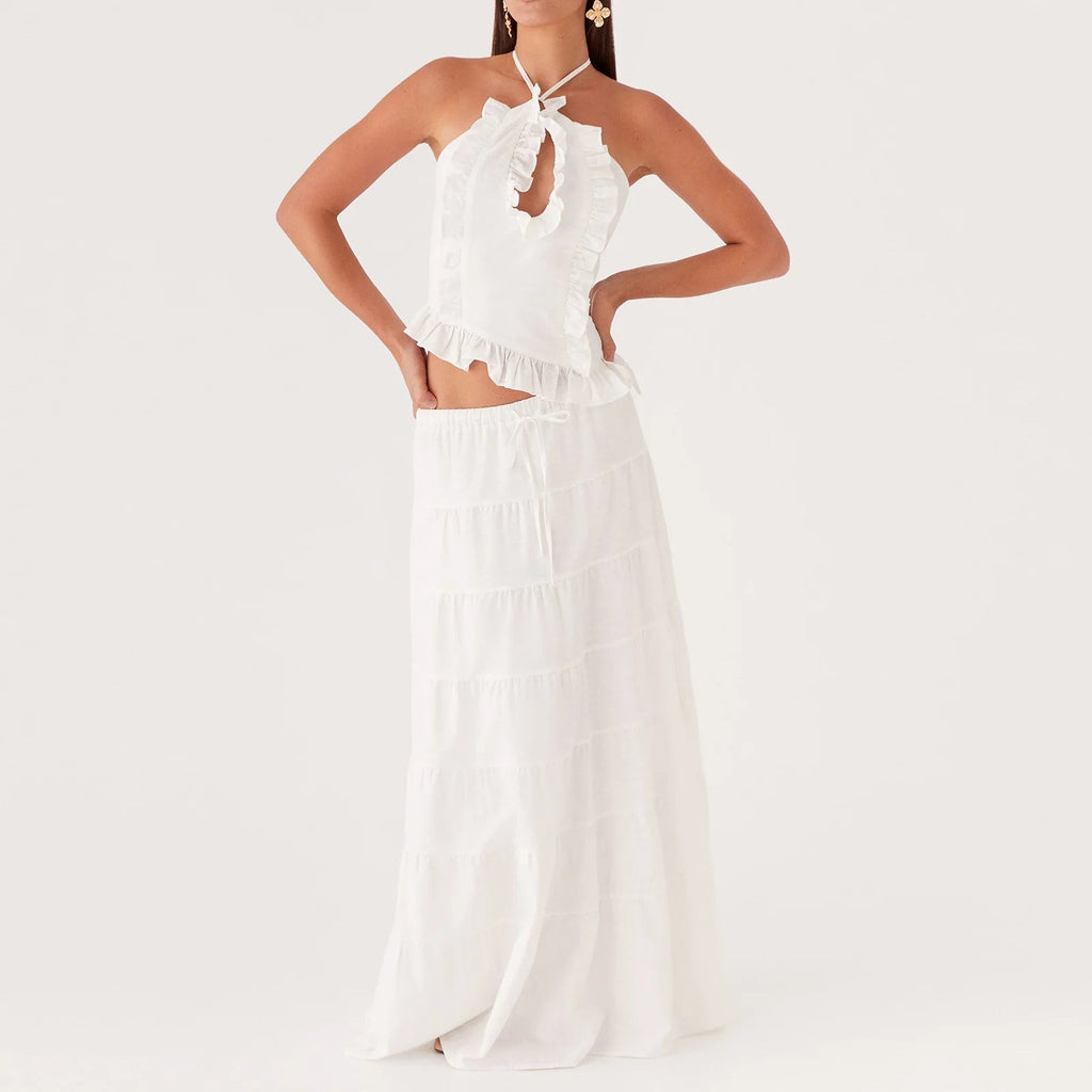 Yasmine Ruffle Two-Piece Set - Women's Coordinated Two-Piece Outfit - Image 4
