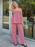 Jasmin Striped Pajama Set - Women's Pajama Set