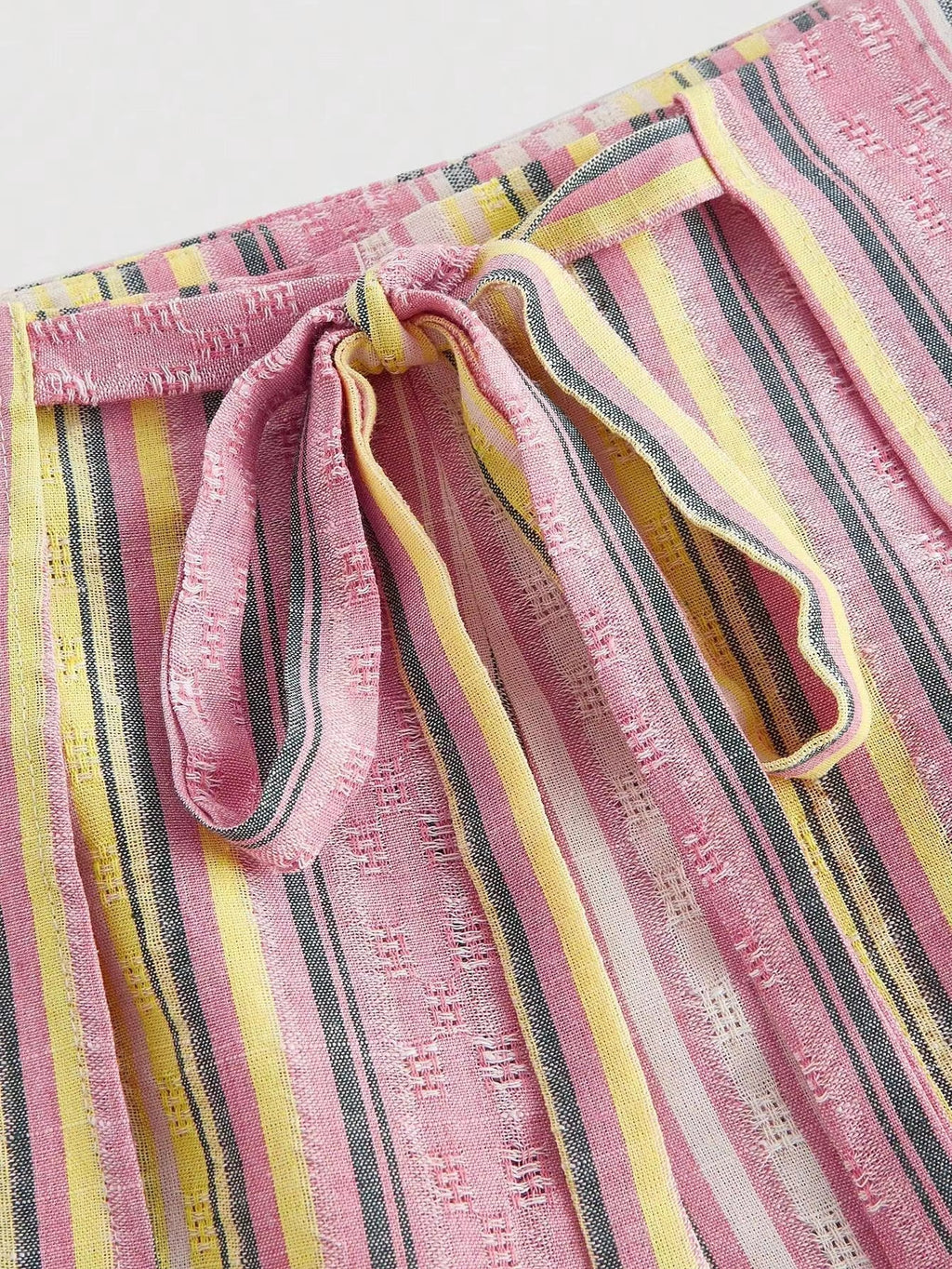 Julie Vertical Stripe Trousers - Women's Everyday Pants - Image 8