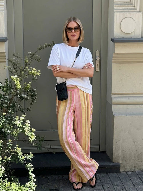 Aislinn Wide Leg Palazzo Pants - Women's Everyday Pants - Image 2
