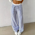 Beatrice Striped Straight Casual Pants - Women's Everyday Pants