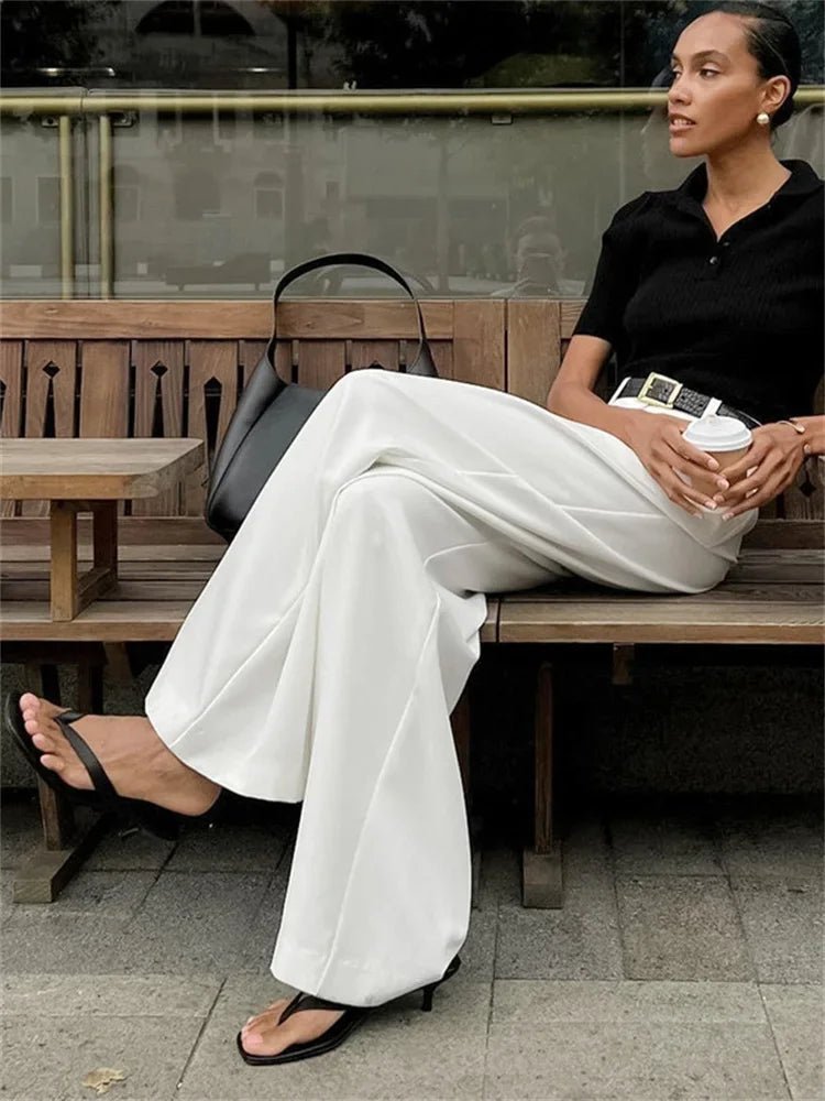 Celia High Waisted Wide Leg Pants - Women's Everyday Pants - Image 4