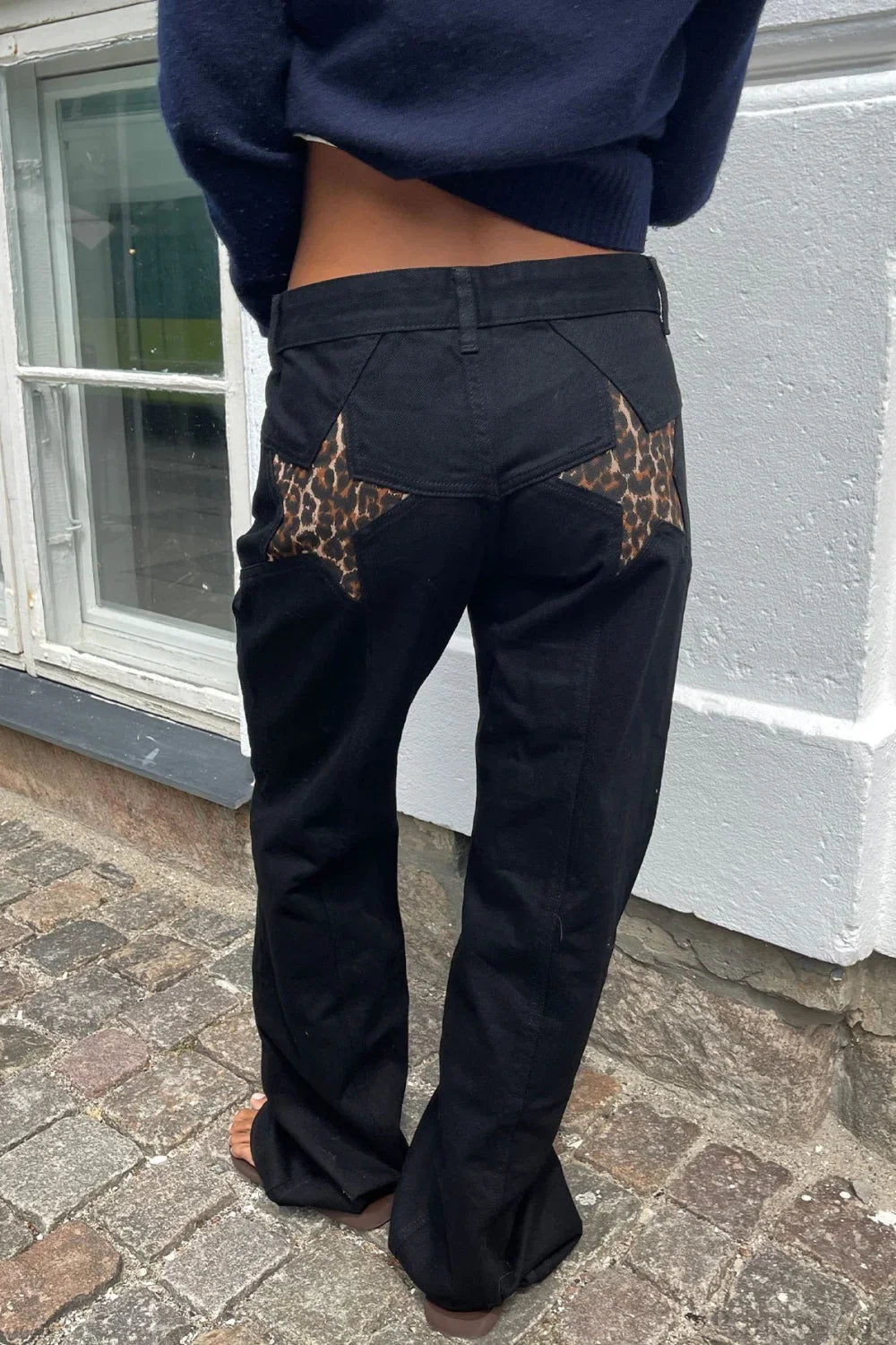 Charlize Star Patchwork Color-Block Jeans - Women's Everyday Pants - Image 13