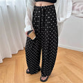 Elizabeth Polka Dot Wide Leg Linen Pants - Women's Everyday Pants