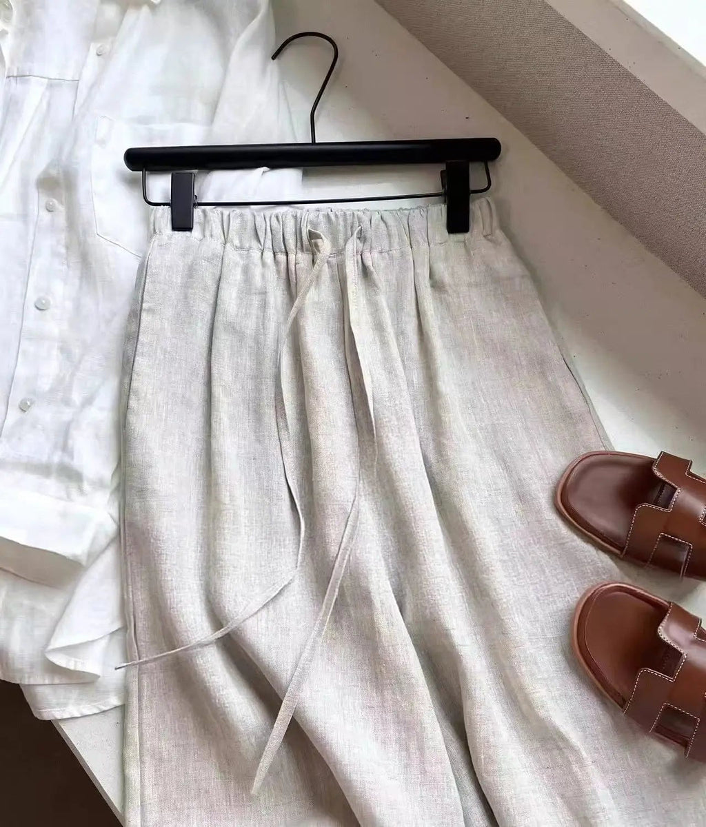 Kendall Wide Leg Linen Pants - Women's Everyday Pants - Image 9