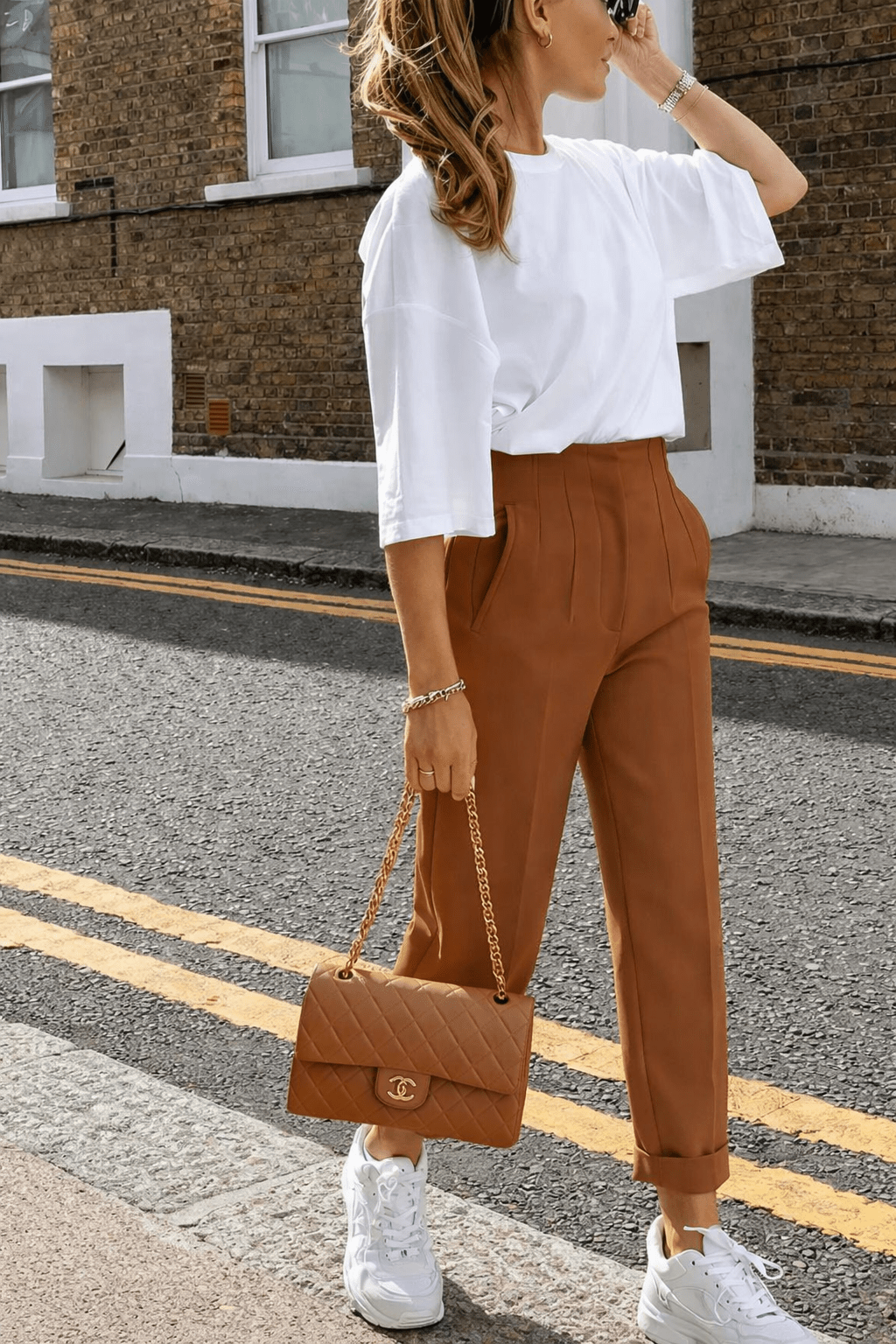 Sofia High Waist Pencil Pants - Women's Everyday Pants - Image 3