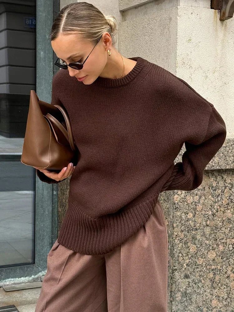 Georgette Ribbed Knit Sweater - Women's Cozy Knitwear - Image 3