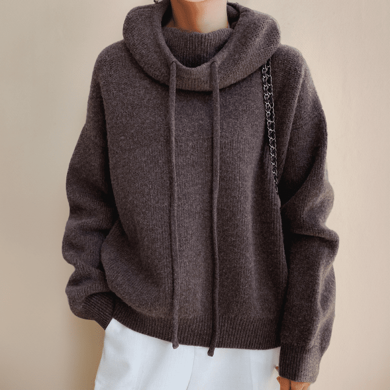 Nicole Sweater with Hood - Women's Cozy Knitwear