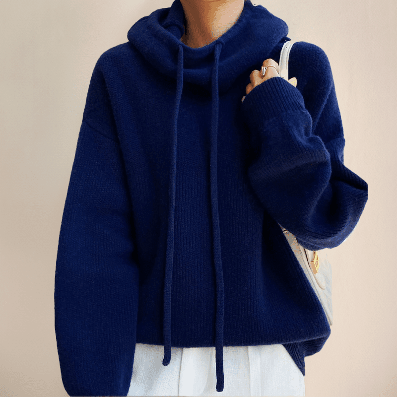 Nicole Sweater with Hood - Women's Cozy Knitwear - Image 4