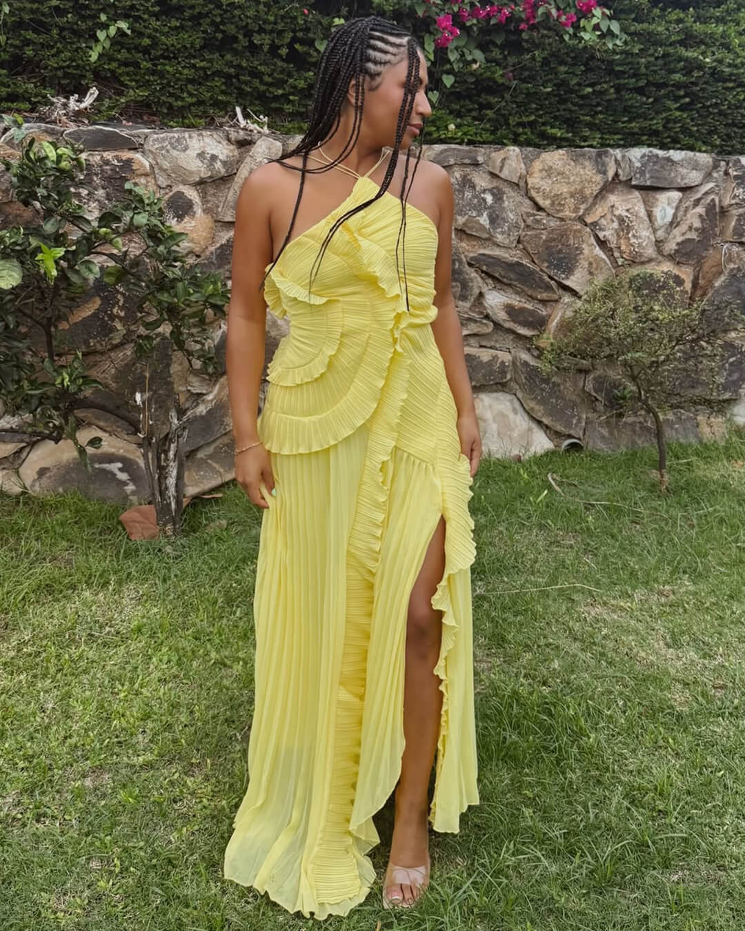 Beatrice Halter Evening Gown - Backless A-Line Chiffon Formal Dress - Image 7