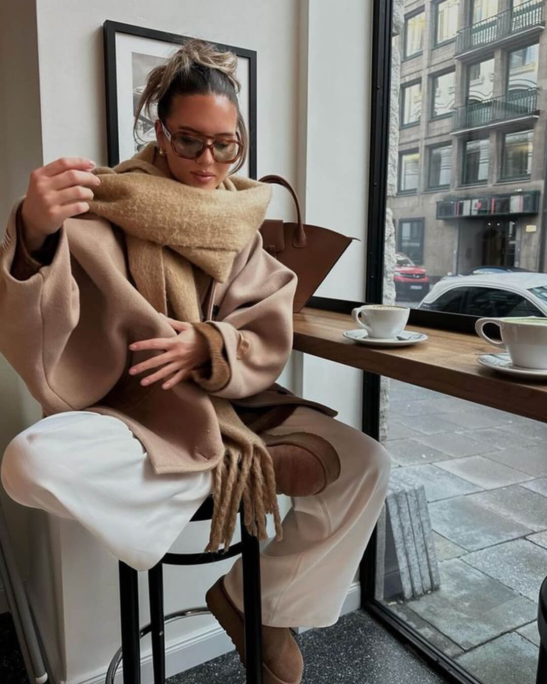 Tanya Tasseled Winter Scarf - Women's Oversized Cashmere Blend Shawl Wrap - Image 11