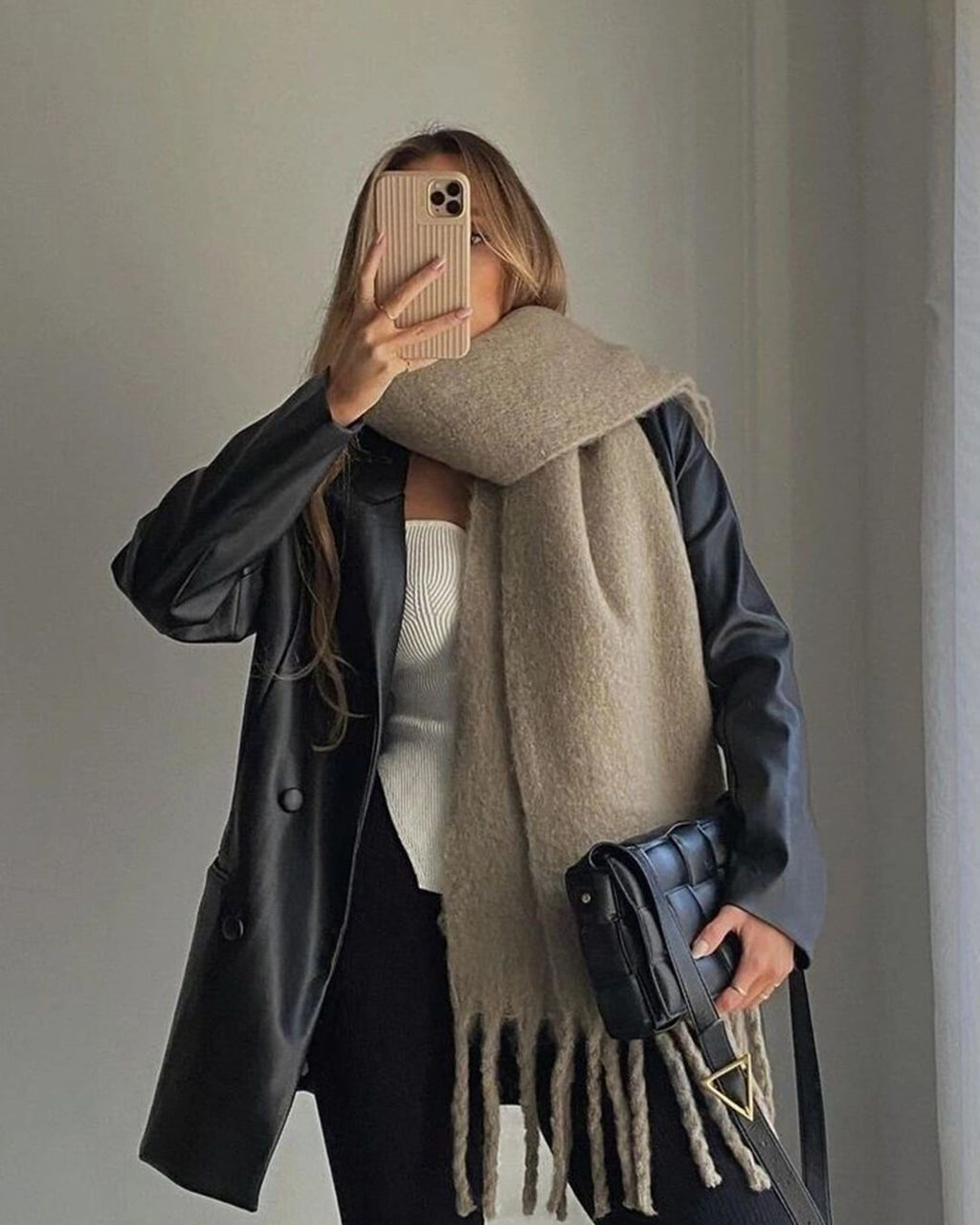 Tanya Tasseled Winter Scarf - Women's Oversized Cashmere Blend Shawl Wrap - Image 19