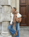 Tanya Tasseled Winter Scarf - Women's Oversized Cashmere Blend Shawl Wrap