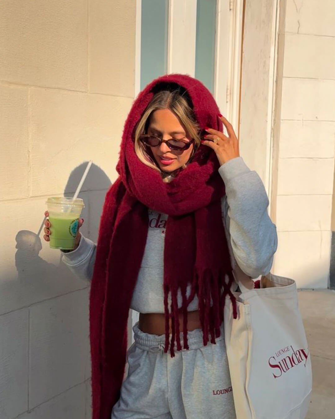 Tanya Tasseled Winter Scarf - Women's Oversized Cashmere Blend Shawl Wrap - Image 5