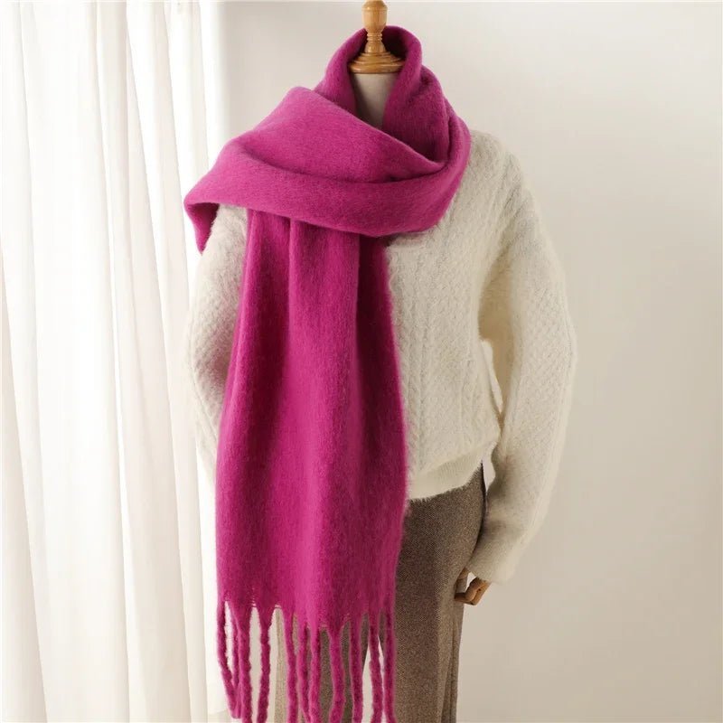 Tanya Tasseled Winter Scarf - Women's Oversized Cashmere Blend Shawl Wrap - Image 29