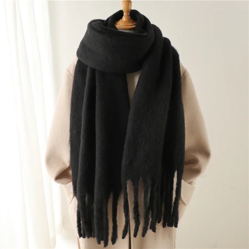 Tanya Tasseled Winter Scarf - Women's Oversized Cashmere Blend Shawl Wrap - Image 23