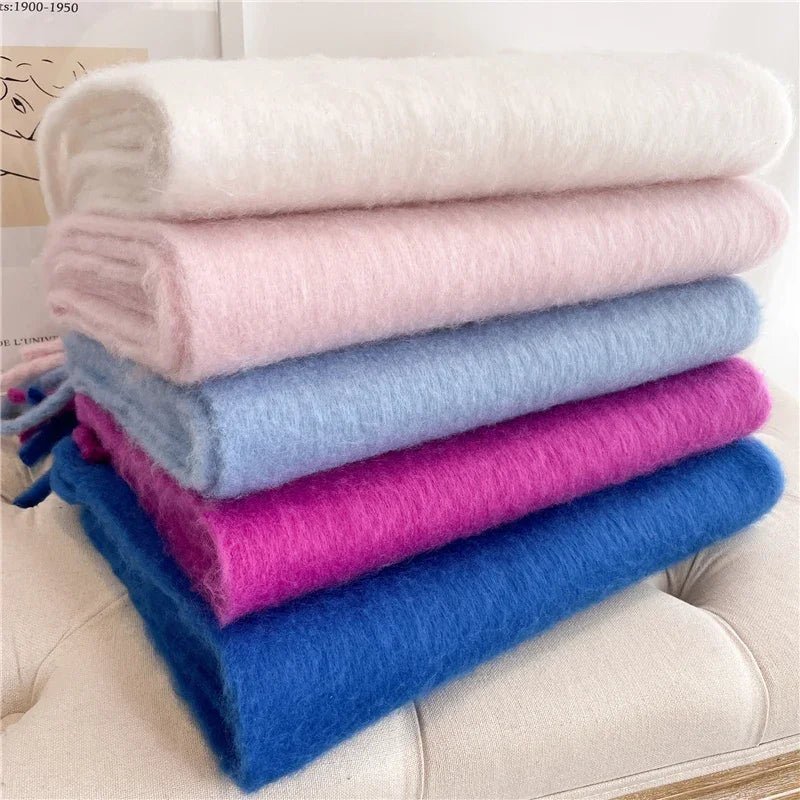 Tanya Tasseled Winter Scarf - Women's Oversized Cashmere Blend Shawl Wrap - Image 33