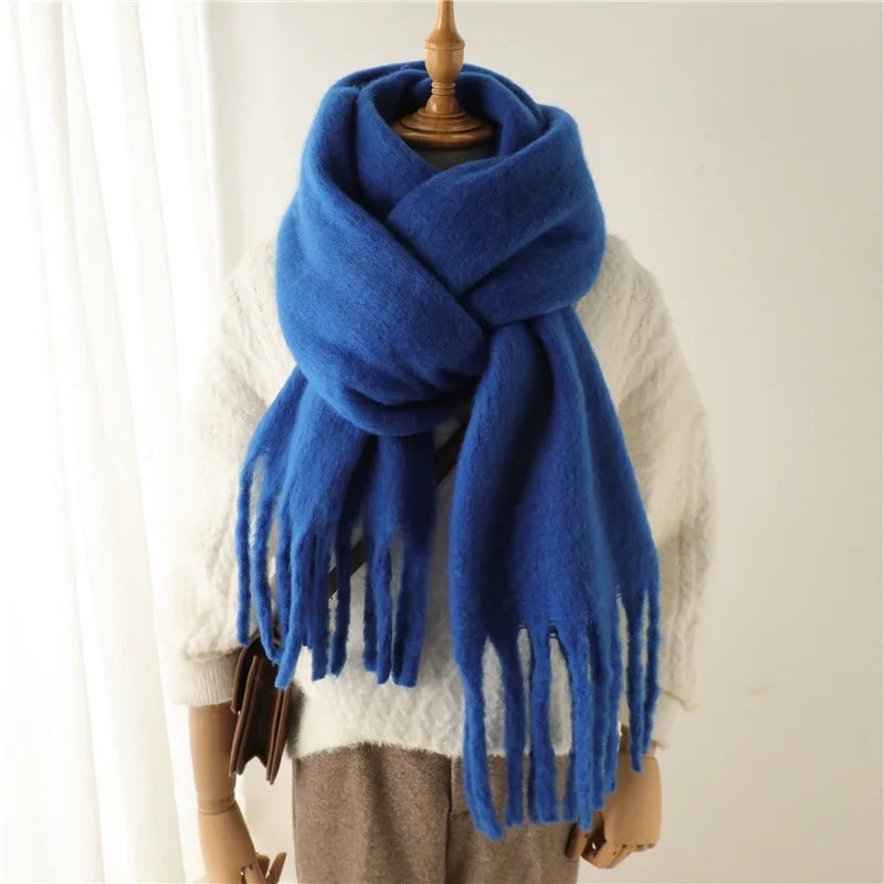 Tanya Tasseled Winter Scarf - Women's Oversized Cashmere Blend Shawl Wrap - Image 32