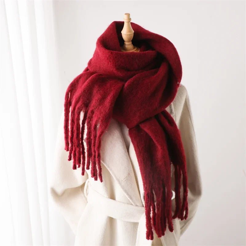 Tanya Tasseled Winter Scarf - Women's Oversized Cashmere Blend Shawl Wrap - Image 28