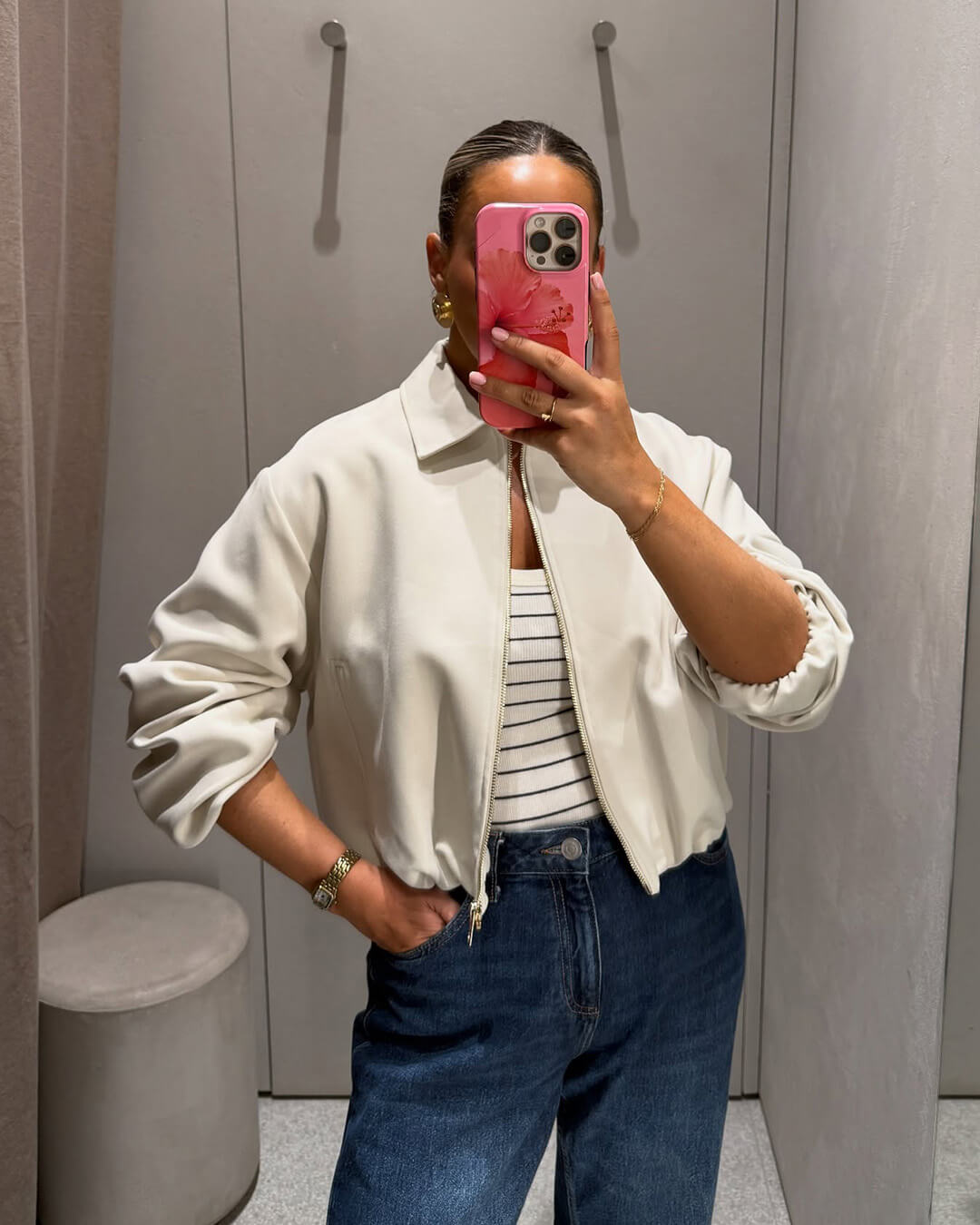 Seraphina Puffed Bomber Jacket - Women's Fall and Winter Outerwear - Image 7
