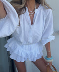 Aria Long Sleeve Ruffle Skirts Set - Women's Coordinated Two-Piece Outfit - Image 3