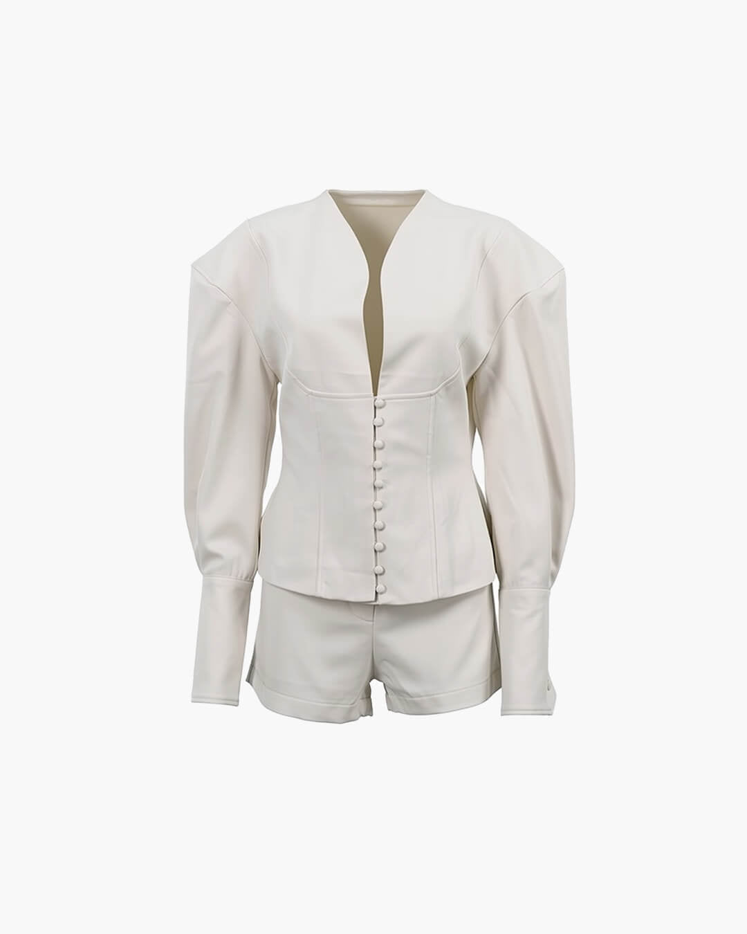 Bethany Cinched Waist Blazer Set - Women's Coordinated Two-Piece Outfit