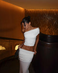Jeanna Off-Shoulder Two-Piece Summer Set - Women's Coordinated Two-Piece Outfit - Image 3
