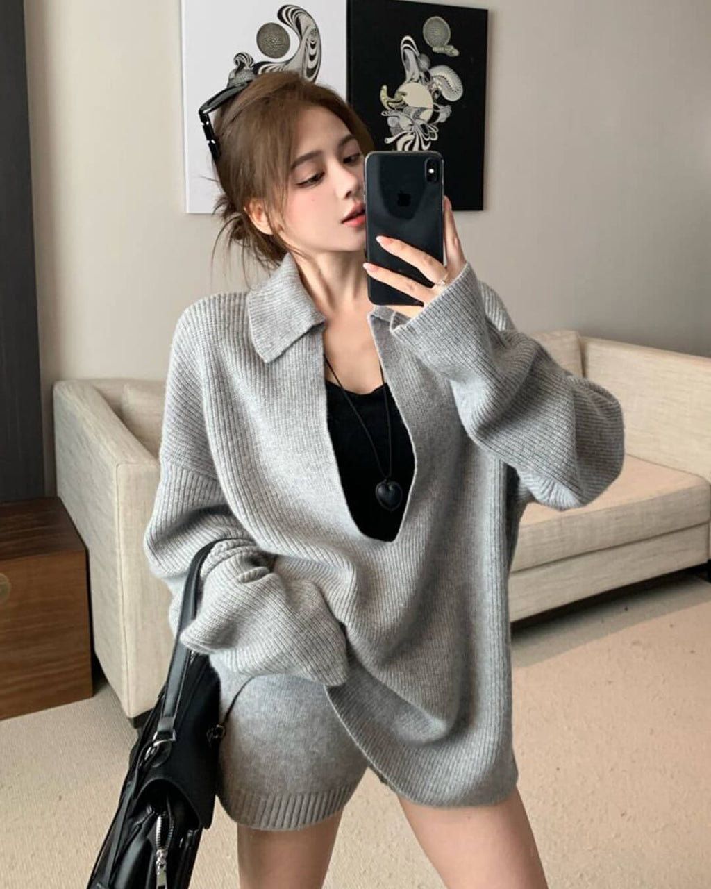 Jeannette Sweater Suit - Women's Coordinated Two-Piece Outfit - Image 2