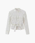 Jia Polka Dot High-Waist Trouser Set - Women's Coordinated Two-Piece Outfit - Image 3