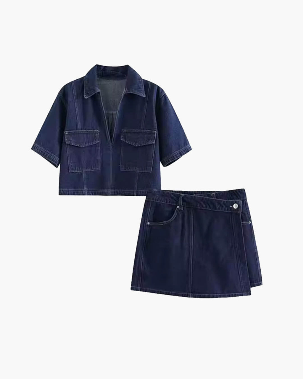 Beatrice Cropped Top & Skorts Set - Women's Coordinated Two-Piece Outfit - Image 9