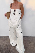 Polina Strapless Wide-Leg Two-Piece Set - Women's Coordinated Two-Piece Outfit - Image 3