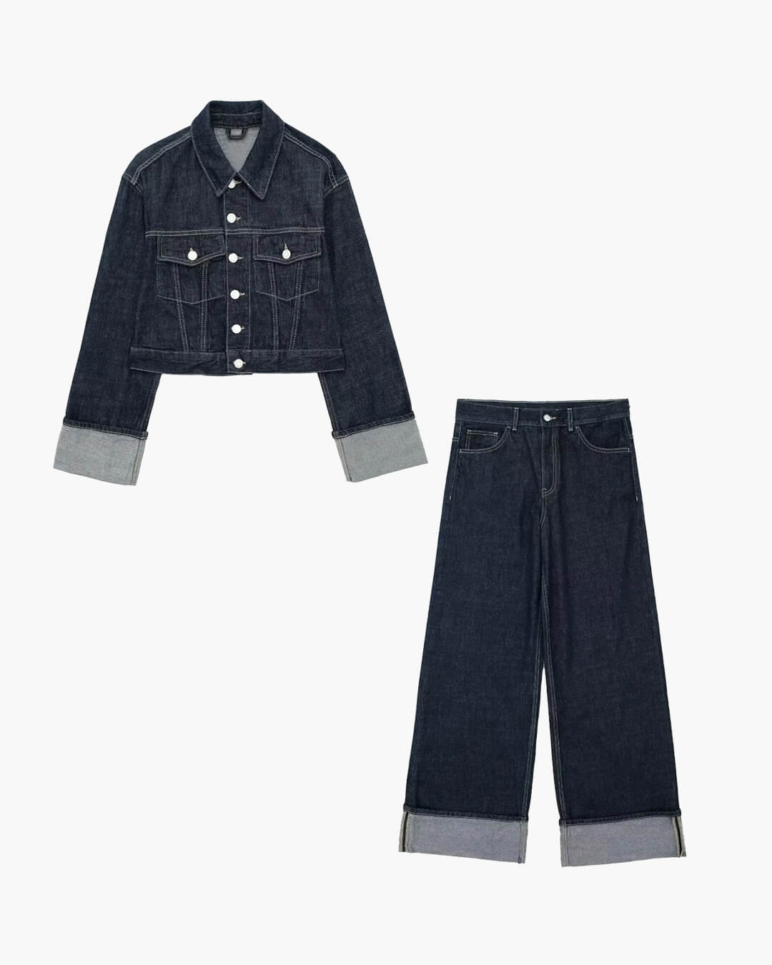 Amiah Vintage Denim Set - Women's Coordinated Two-Piece Outfit - Image 6