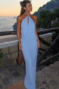 Joanna Halter Neck Cut-Out Two Piece Maxi Set - Women's Coordinated Outfit