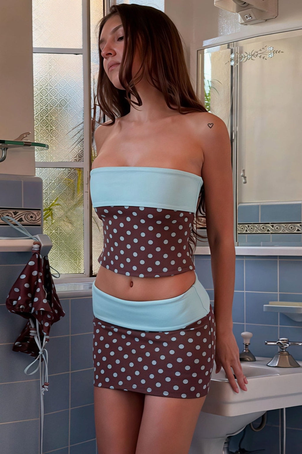 Heloise Bandeau Bodycon Set - Women's Coordinated Two-Piece Outfit - Image 2
