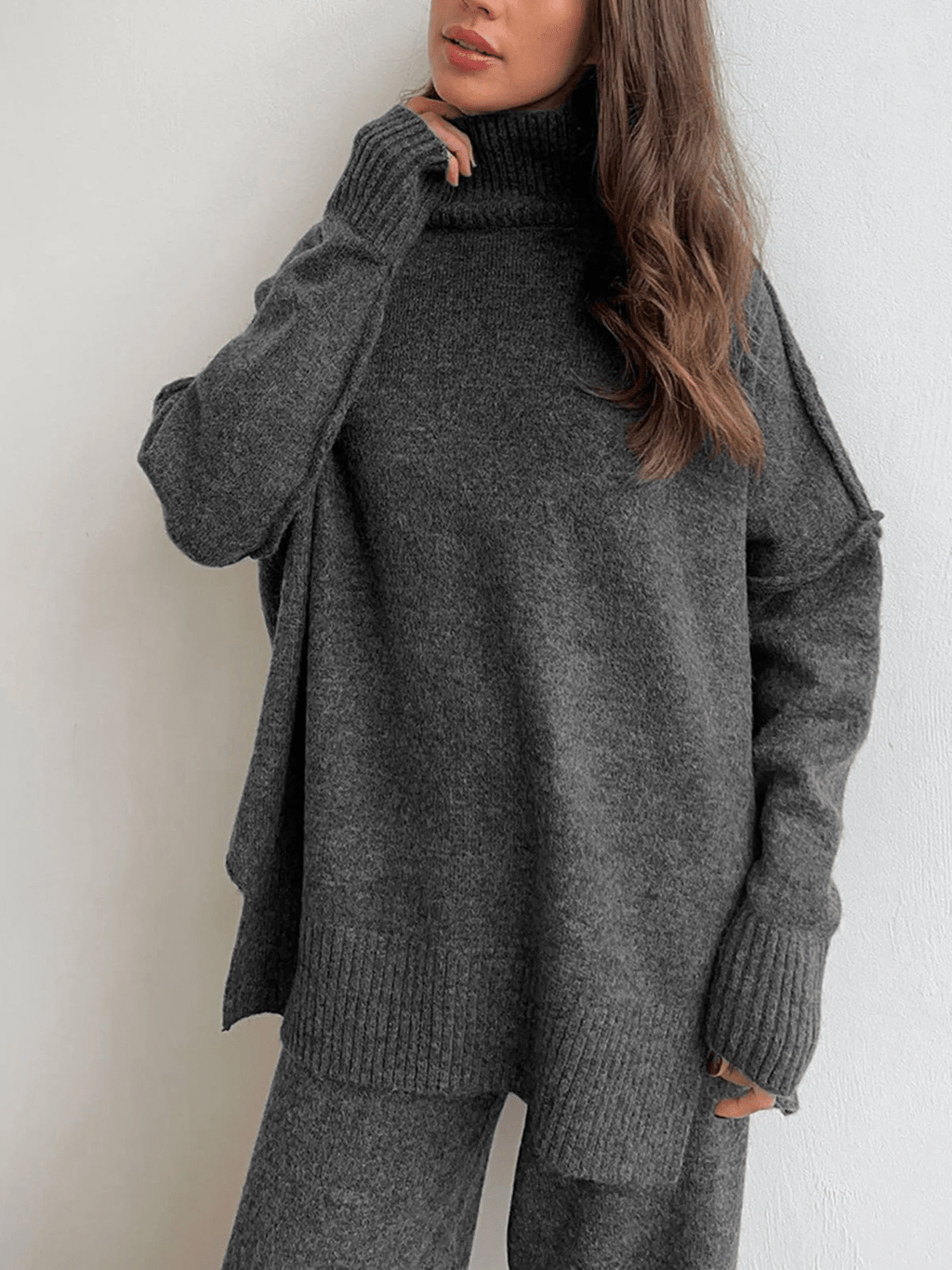 Aeloda Knit Co-Ord Set - Women's Coordinated Two-Piece Outfit - Image 2