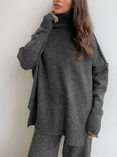 Aeloda Knit Co-Ord Set - Women's Coordinated Two-Piece Outfit - Image 2