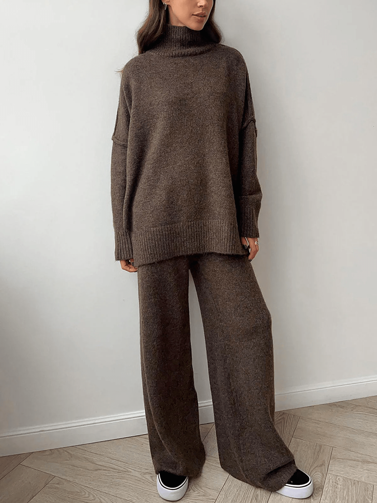Aeloda Knit Co-Ord Set - Women's Coordinated Two-Piece Outfit