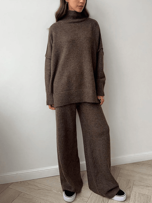 Aeloda Knit Co-Ord Set - Women's Coordinated Two-Piece Outfit